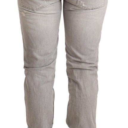 Jeans di lavaggio grigio grigio chic slim fit