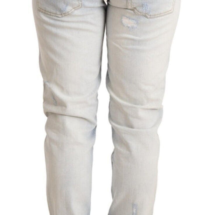 Jeans in denim di orlo chic blu chiaro