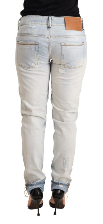 Jeans in denim di orlo chic blu chiaro