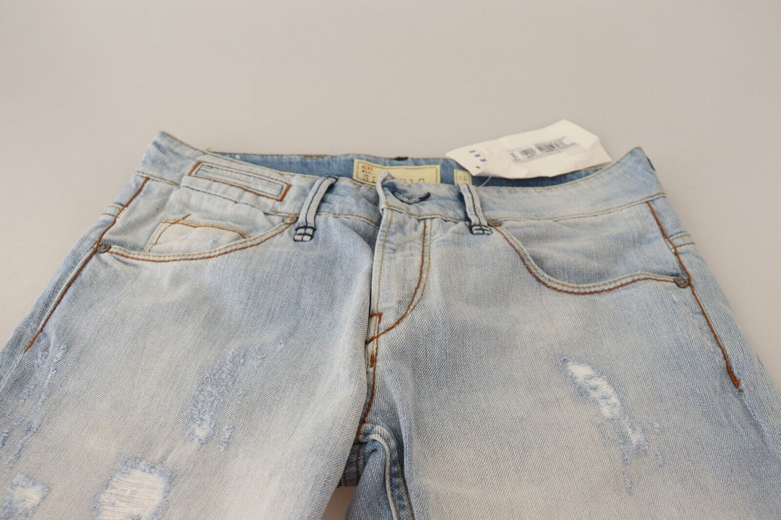 Jeans in denim di orlo chic blu chiaro