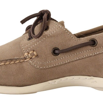 Elegante beige suede mocassins voor de veeleisende heer