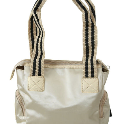 Sac à main en tissu beige chic