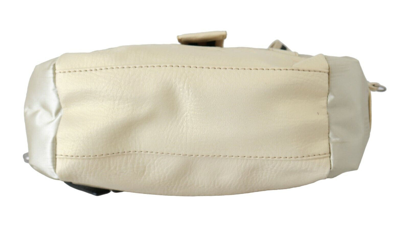 Bolso chic de tela beige