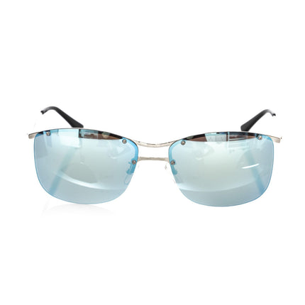 Lunettes de soleil miroir en miroir en argent