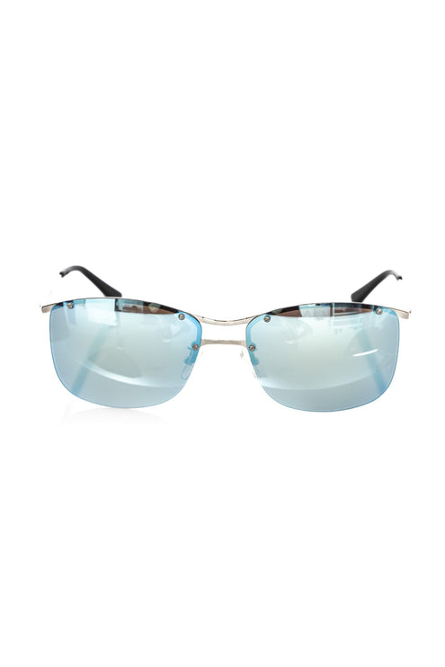 Lunettes de soleil miroir en miroir en argent