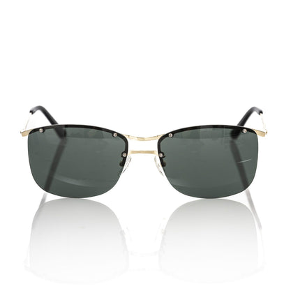 Gold Accent Clubmaster Sunglasses