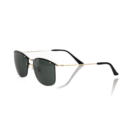 Gold Accent Clubmaster Sunglasses