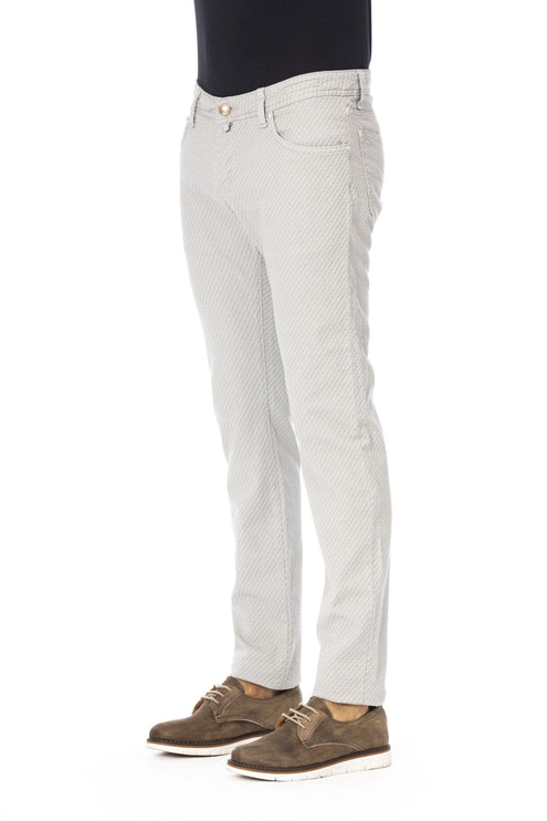 Gray Cotton Men's Jeans