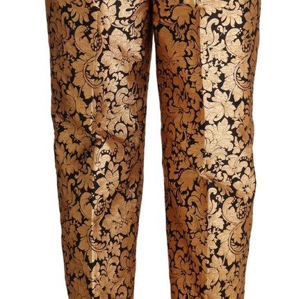 Elegante bloemen Jacquard High Taille -broek