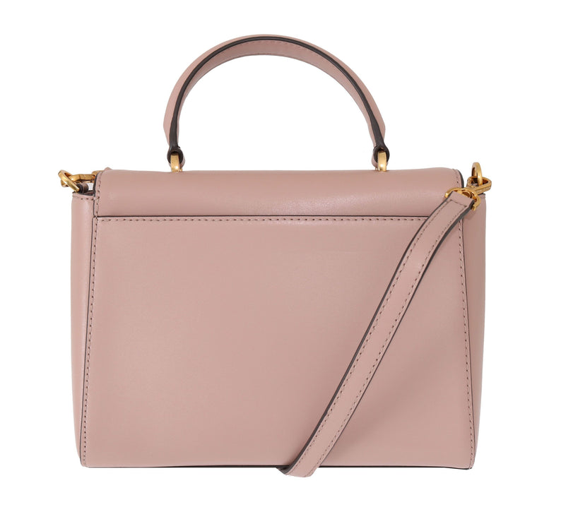 Elegante bolso Mindy de piel rosa