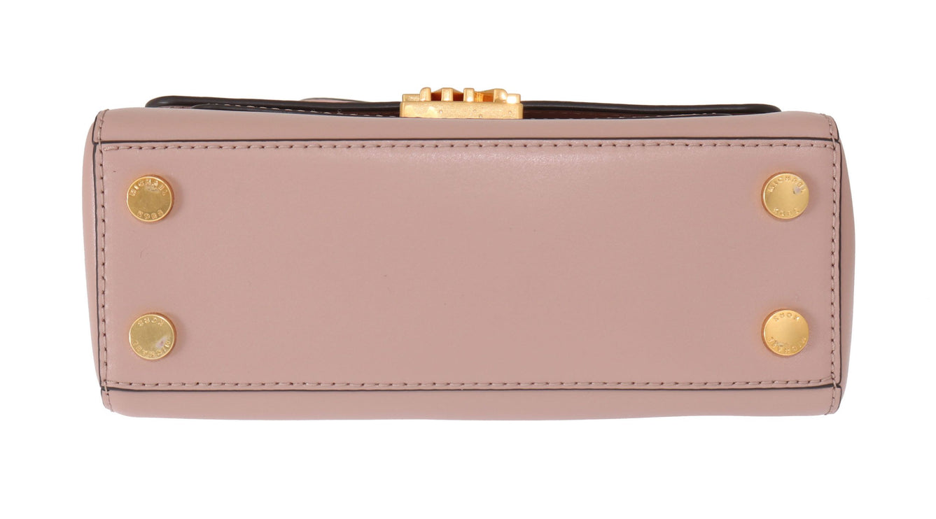 Elegante bolso Mindy de piel rosa