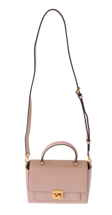 Elegante bolso Mindy de piel rosa