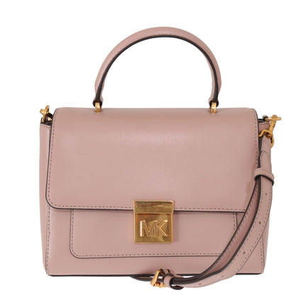 Sac d'épaule élégant en cuir rose rose