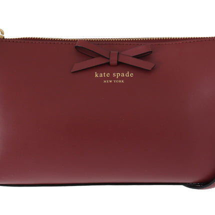 Elegant Bordeaux Leather Crossbody