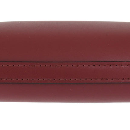 Elegant Bordeaux Leather Crossbody