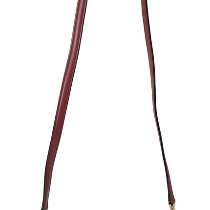 Elegant Bordeaux Leather Crossbody