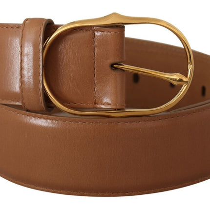 Ceinture en cuir en boucle en or élégante