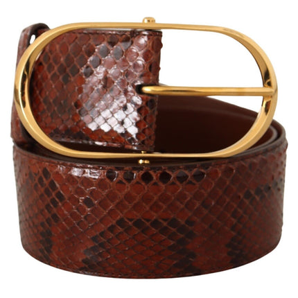 Ceinture en cuir de peau de serpent python élégant