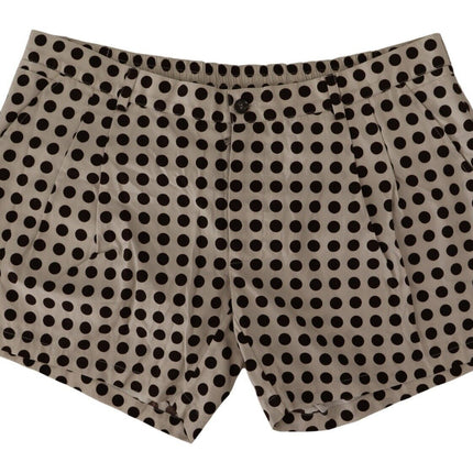 Elegant Polka Dot Cotton Shorts