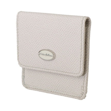 Elegante Funda de Preservativo de Piel Blanca Billetera