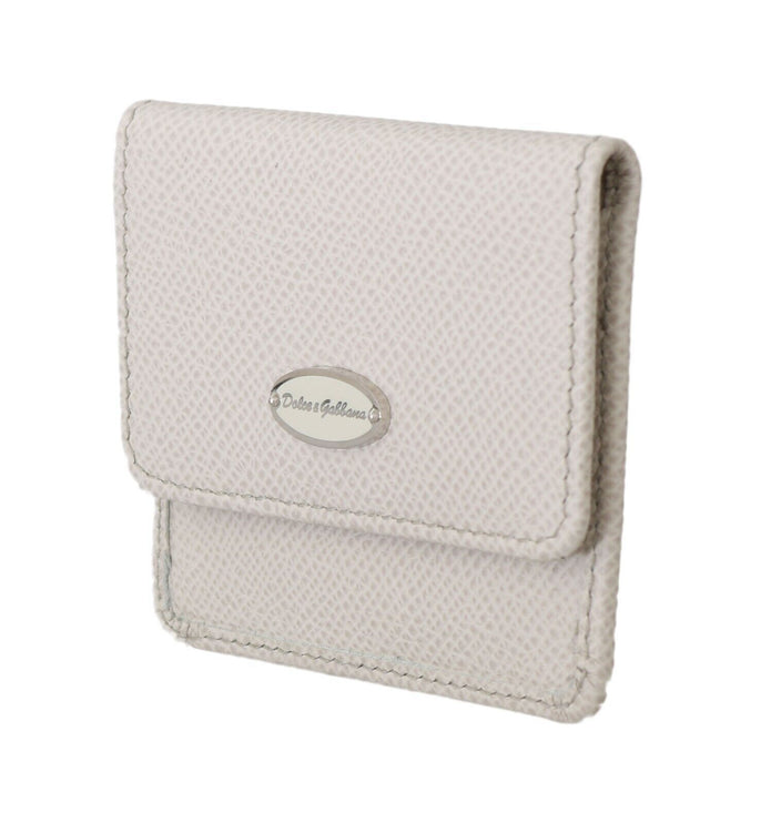 Elegante Funda de Preservativo de Piel Blanca Billetera