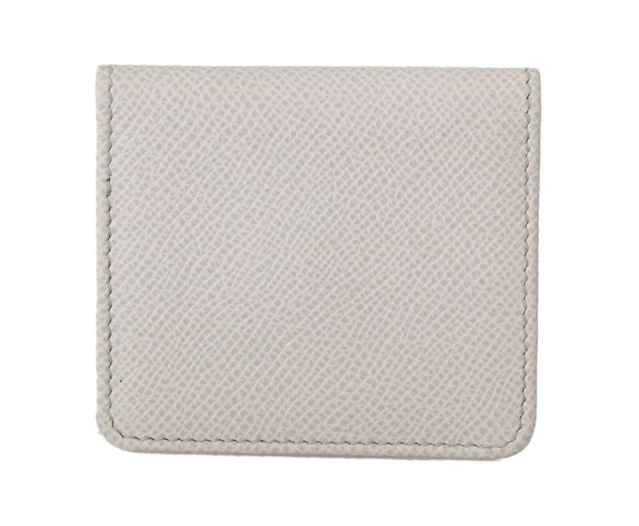 Elegante Funda de Preservativo de Piel Blanca Billetera