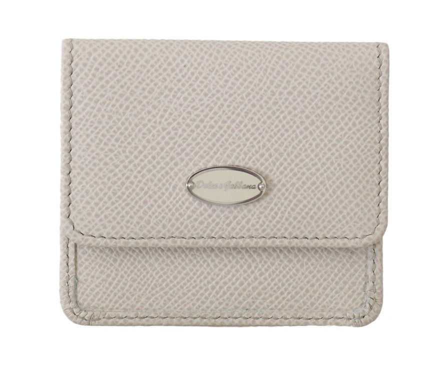 Elegante Funda de Preservativo de Piel Blanca Billetera