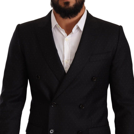 Blazer formel élégant en pointillé noir