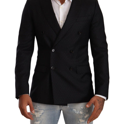 Blazer formel élégant en pointillé noir