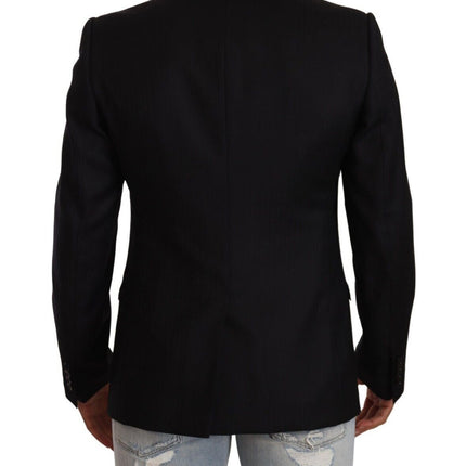 Blazer en laine vierge noire exclusive