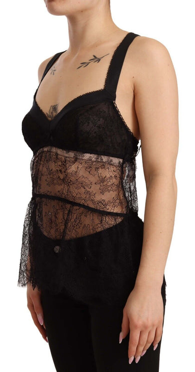 Elegante chimica della lingerie di seta nera