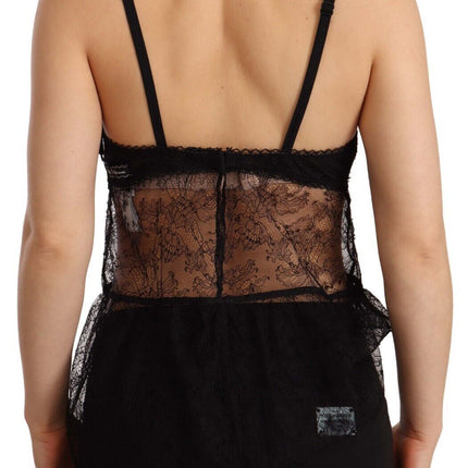 Elegante chimica della lingerie di seta nera