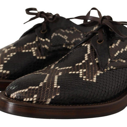 Elegant Formal Python Derby Shoes