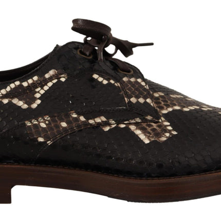 Elegant Formal Python Derby Shoes