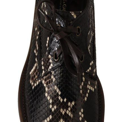 Elegant Formal Python Derby Shoes