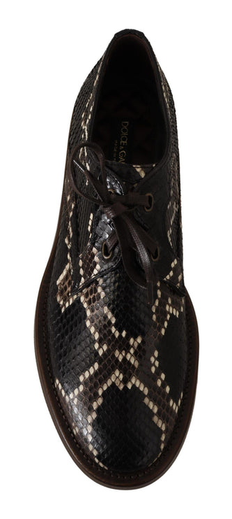 Elegant Formal Python Derby Shoes