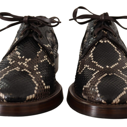 Elegant Formal Python Derby Shoes