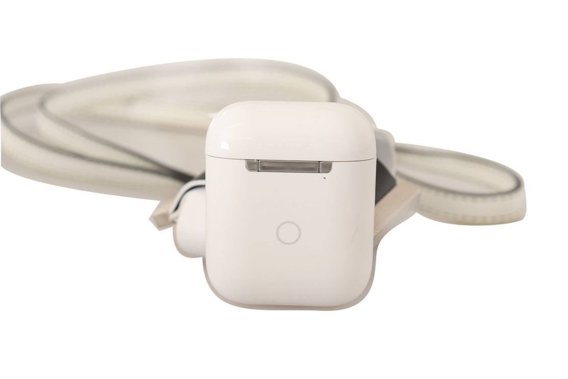 Custodia chic per Airpods in pelle monocromatica