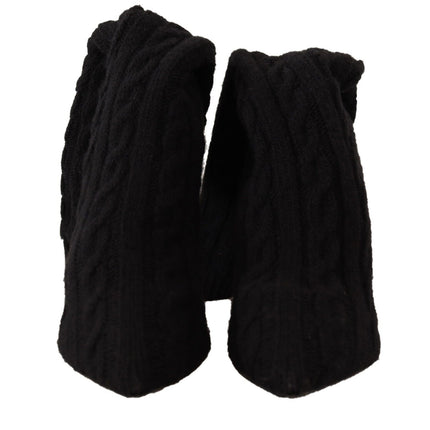 Bottes de chaussettes élégantes en noir