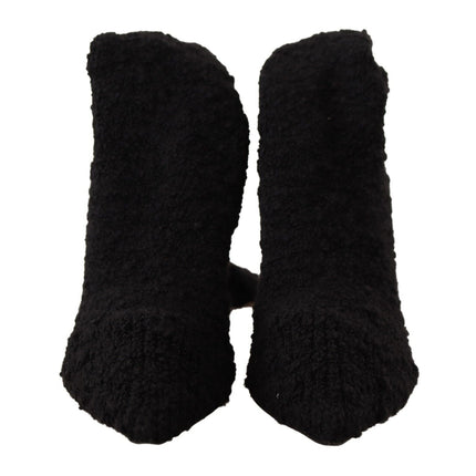 Bottes de chaussettes étirées noires chics