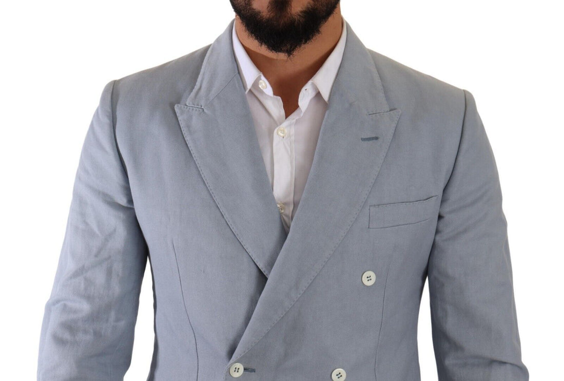 Blazer élégant Slim Fit bleu clair