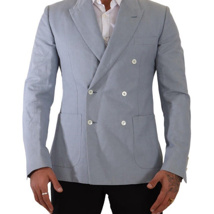 Blazer élégant Slim Fit bleu clair