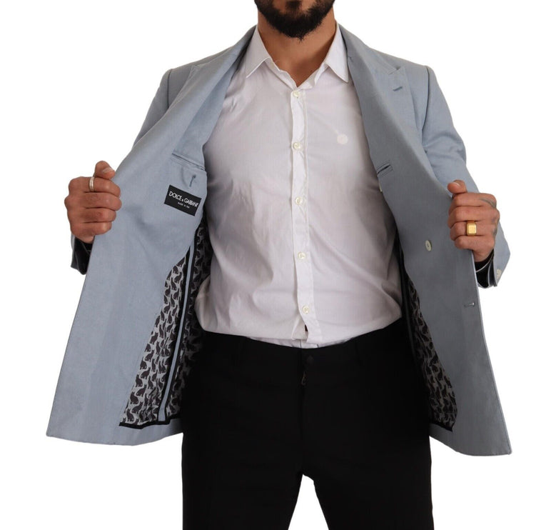 Blazer élégant Slim Fit bleu clair