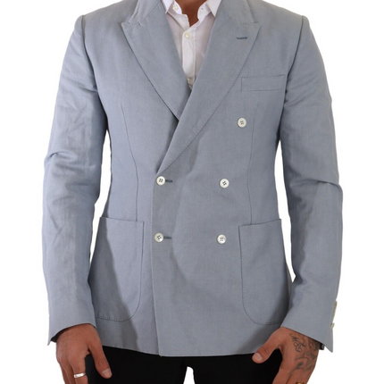 Blazer élégant Slim Fit bleu clair