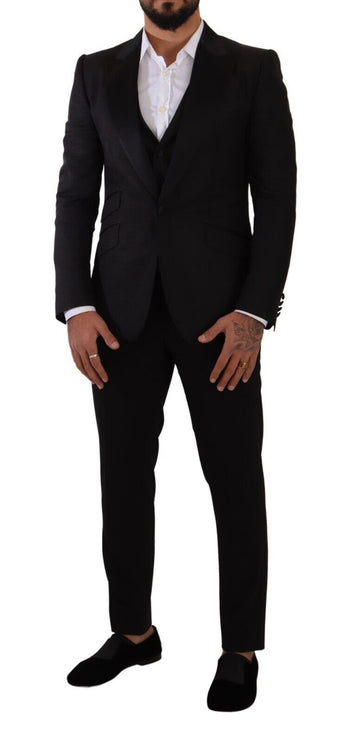 Ensemble de costume noire SICILIA Slim Fit