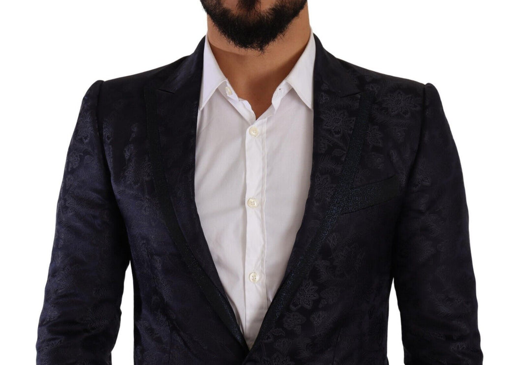 Élégant blazer formel martini bleu foncé