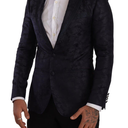 Élégant blazer formel martini bleu foncé