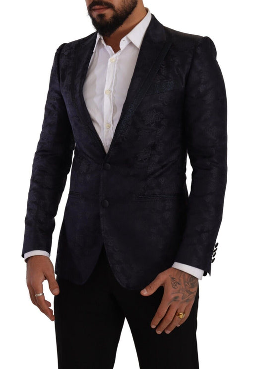 Élégant blazer formel martini bleu foncé