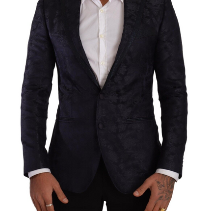 Élégant blazer formel martini bleu foncé