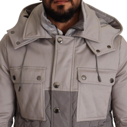 Elegant Lightweight Grey Windbreaker Veste